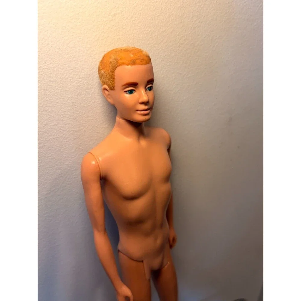 Vintage 1961 Ken Doll #750 Barbie’s Boyfriend Flocked Hair w Original Box Mattel